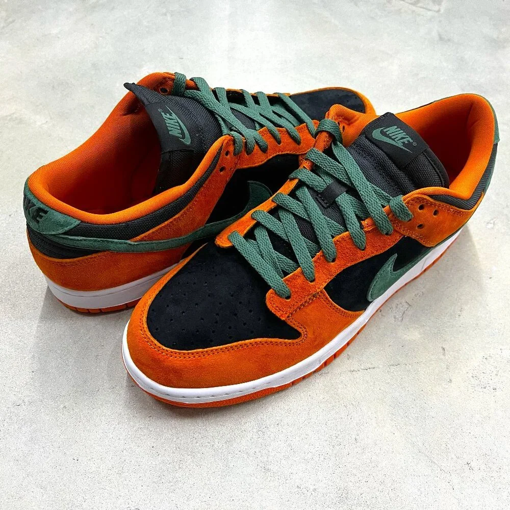 Nike Men's Size 11 Dunk Low Ceramic Orange Black DA1469 001 - New - Picture 1 of 7